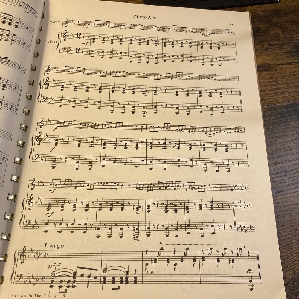 Smith and Holmes Favorites Piano Accompaniment - 12 Famous Solo Duet for Cornets